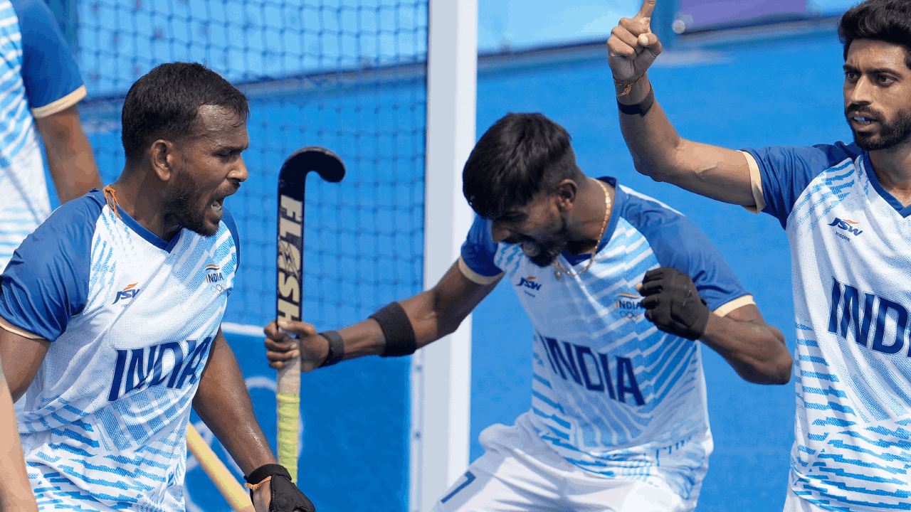 India Men's Hockey Team Paris 2024 AP