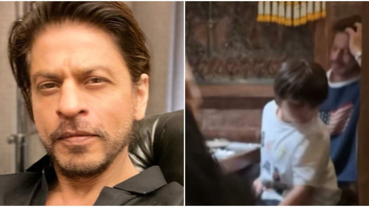 Shah Rukh Khan Spotted Dining In NYC With Son Abram, Fans Go Gaga |WATCH