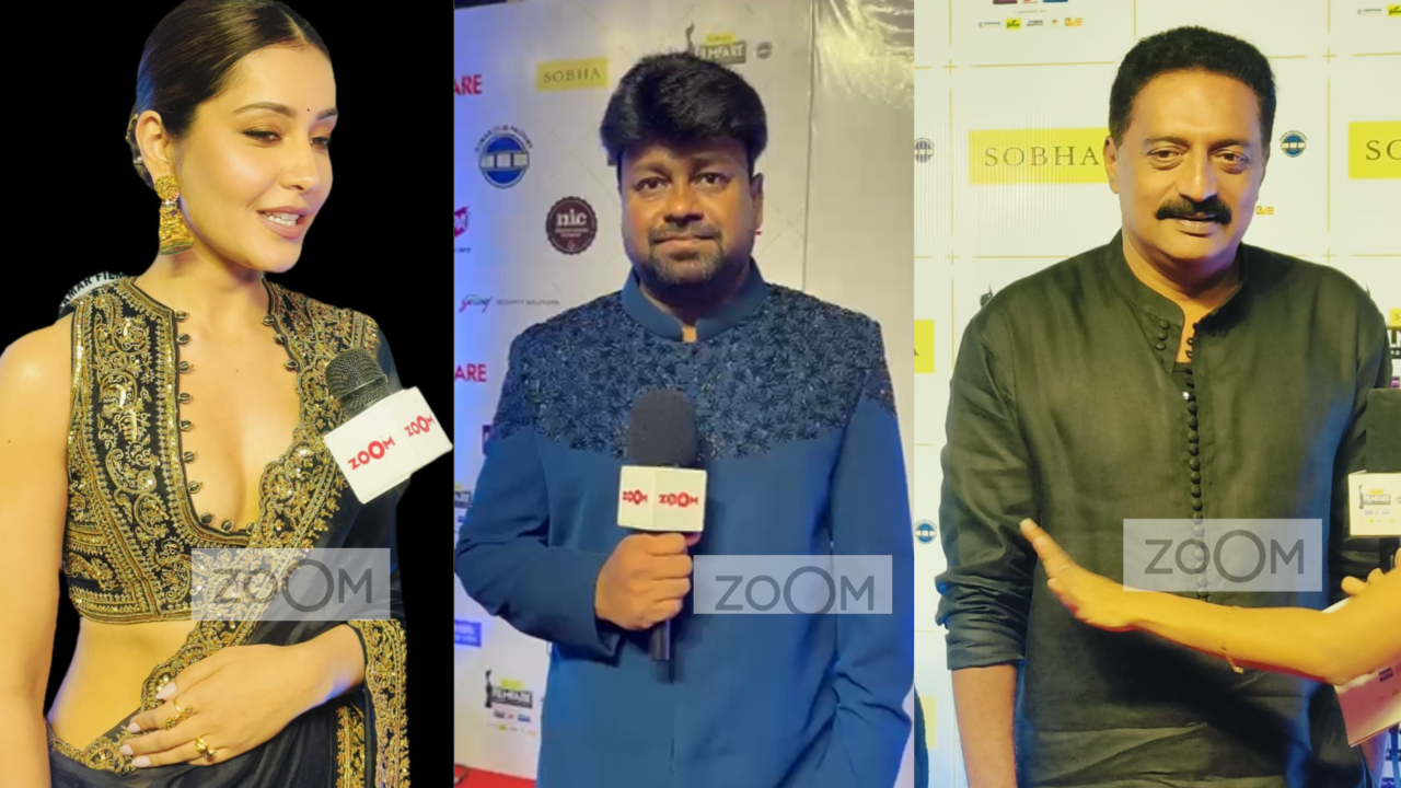 69th SOBHA Filmfare Awards South 2024 With Kamar Film Factory Red Carpet: Raashii Khanna, Prakash Raj, Sai Rajesh Arrive In Style