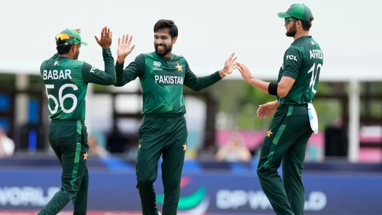 Babar Azam, Mohammad Amir and Shaheen Afridi