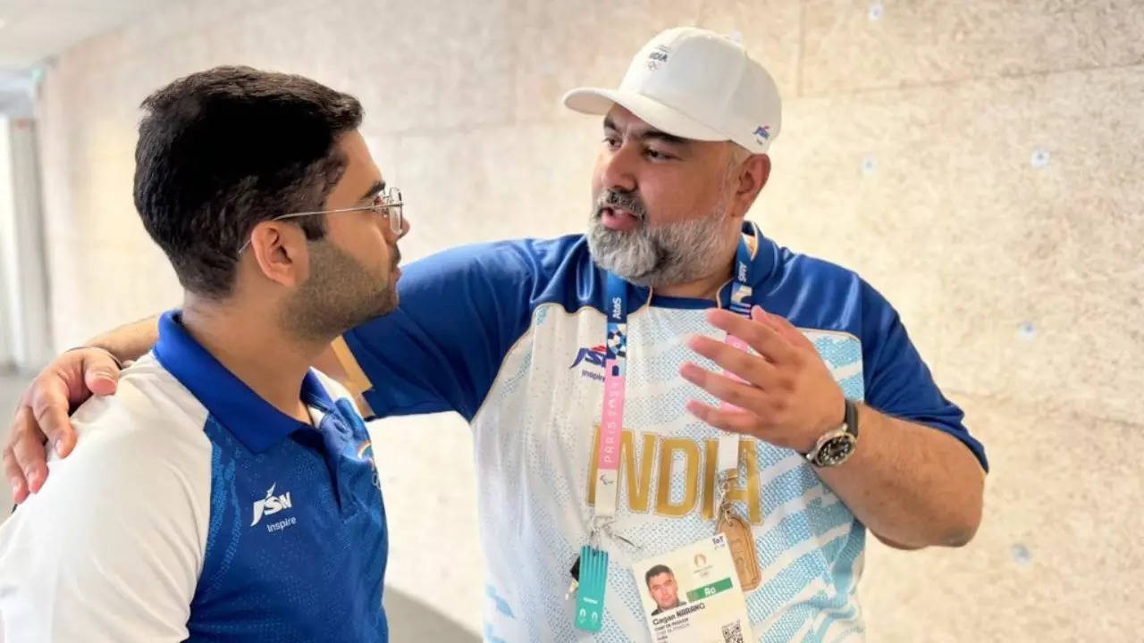 India's Chef-de-Mission Gagan Narang at Paris Olympics