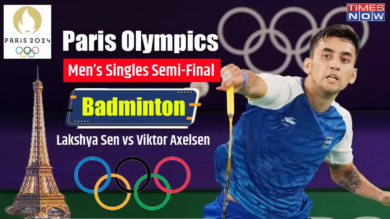 Lakshya Sen vs Viktor Axelsen Olympic Semifinal Highlights Lakshya Sen Loses to Viktor Axelsen To Play Lee Zii Jia In Bronze Medal Match