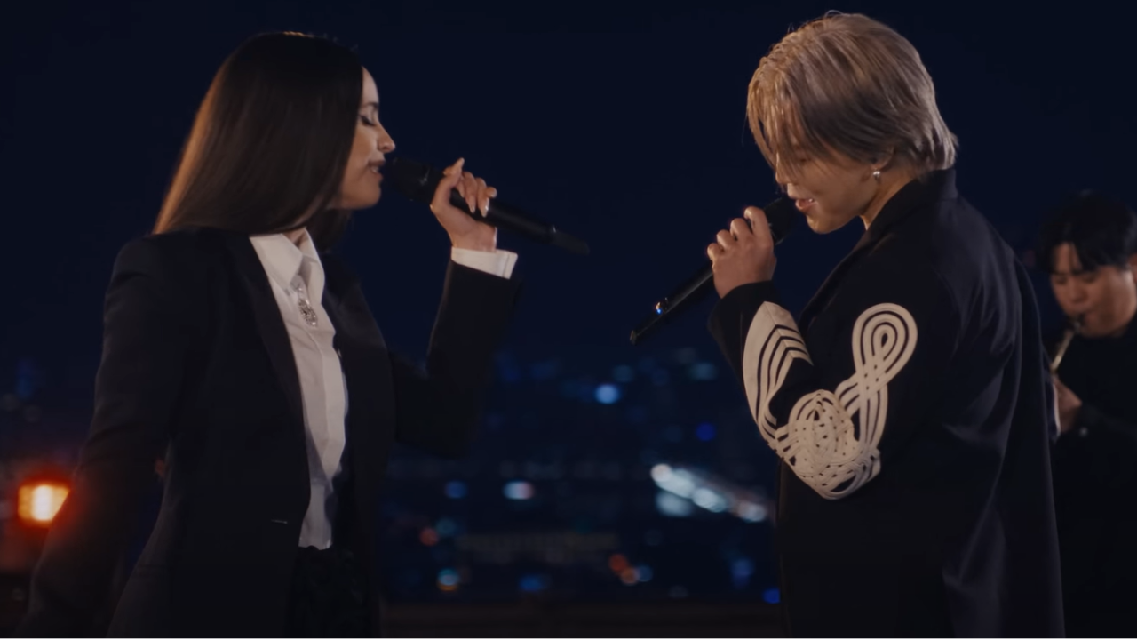 BTS' Jimin And Sofia Carson's Crackling Chemistry In Slow Dance Live Clip Is Unmissable