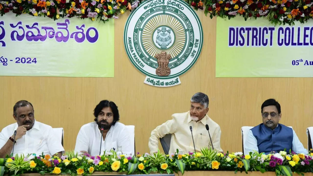 Deputy CM Pawan Kalyan at the Collectors Conference