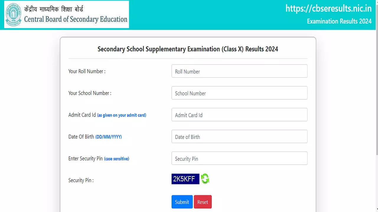 CBSE 10th Compartment Result 2024