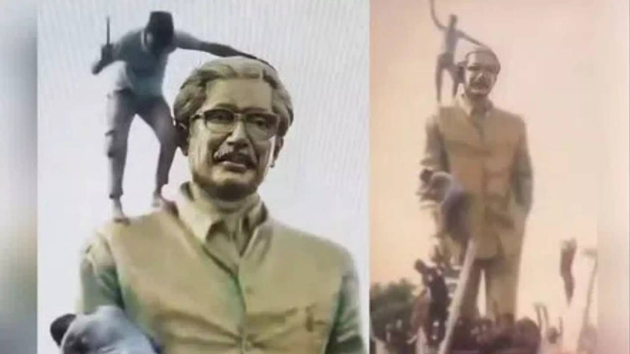 Sheikh Mujibur Rahman statue vanished