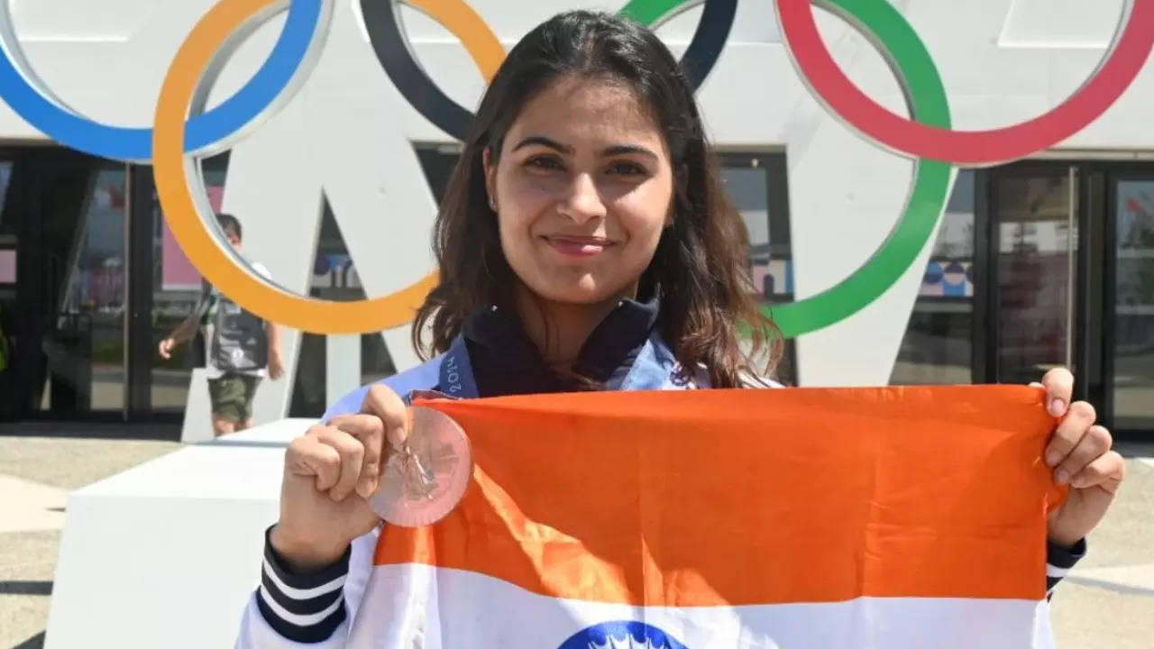 Manu Bhaker reacts to being appointed India's flagbearer for Paris 2024 closing ceremony