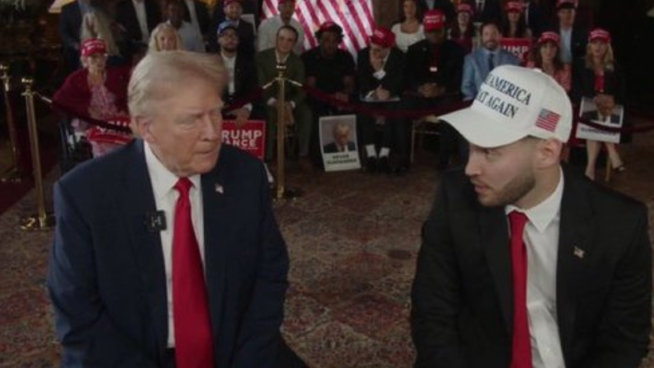 Donald Trump Reacts To Rapper Twerking at Harris Rally During Adin Ross Interview