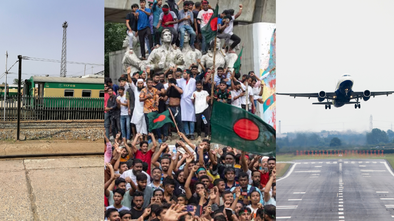 Bangladesh Unrest Disrupts Travel: Dhaka Airport Closed, Trains Cancelled