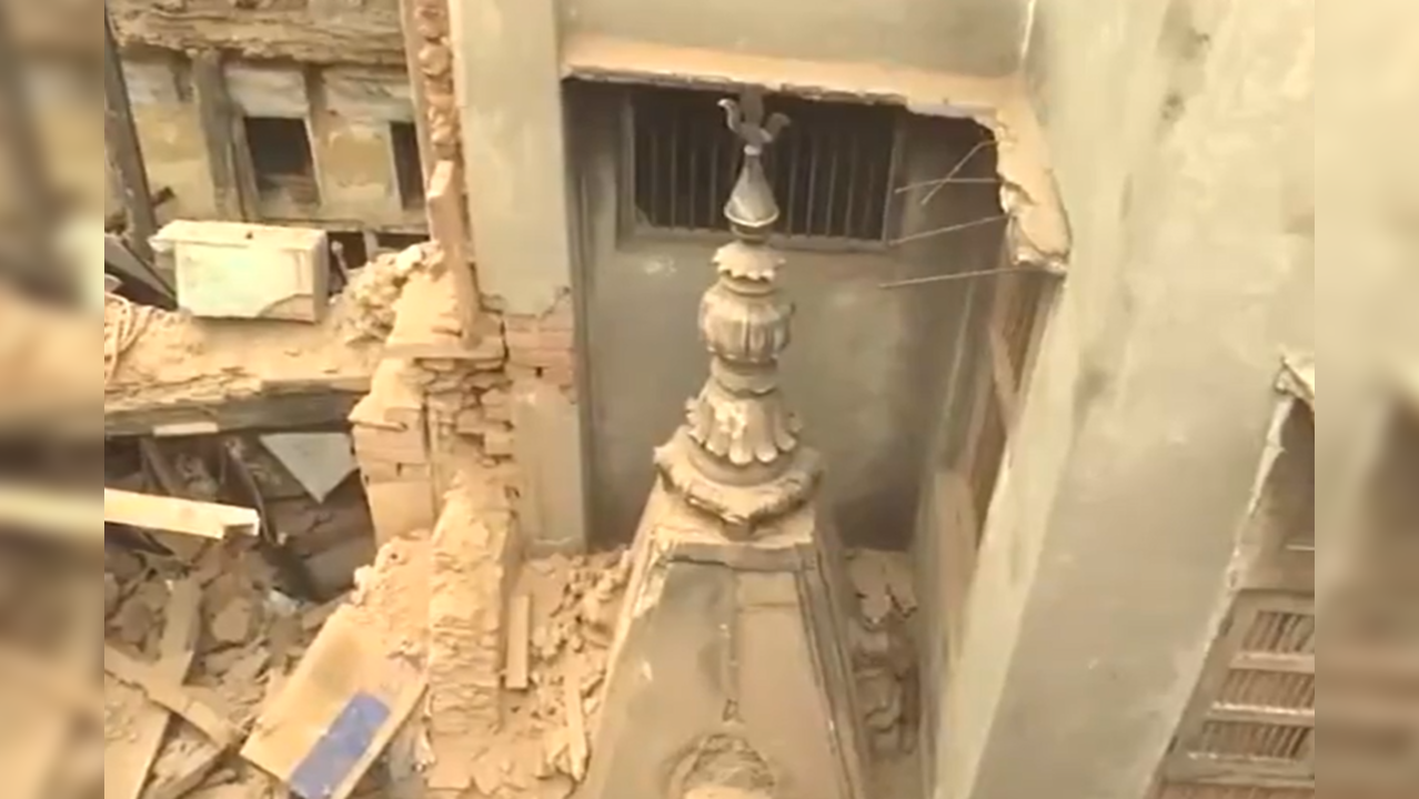 Houses Collapsed Near Kashi Vishwanath Temple in Varanasi