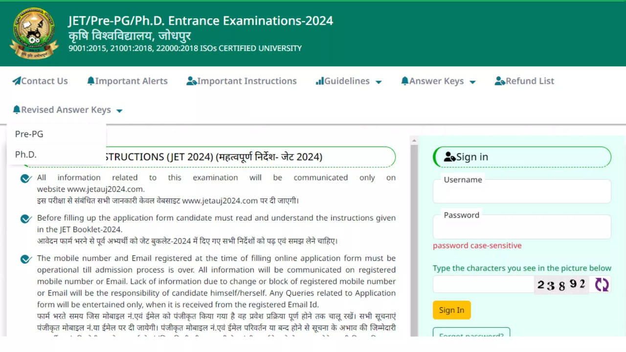 Rajasthan JET Result 2024 Out at jetauj2024.com, Direct Link