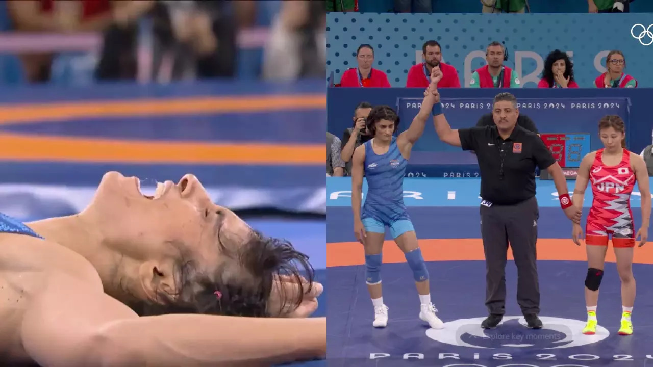 Vinesh Phogat cries tears of jubilation after overcoming Yui Susaki