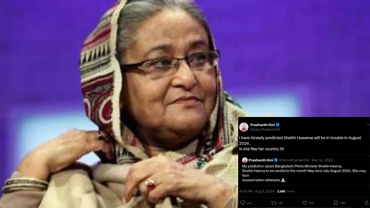 Astrologer's prediction in 2023 about Sheikh Hasina