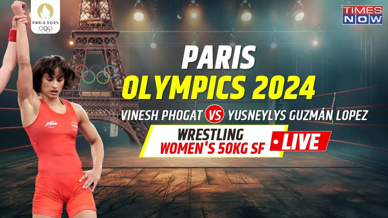 Vinesh Phogat vs Yusneylys Guzman Highlights Vinesh Phogat Secures Historic Medal Set To Fight For Gold 