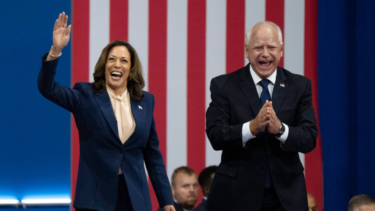 Tim Walz Kamala Harris AP