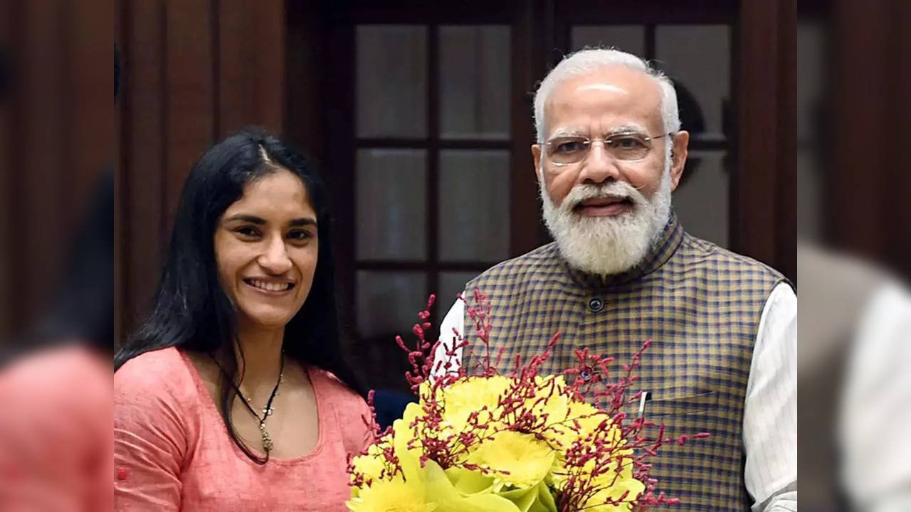 Vinesh Phogat with PM Modi (File Photo)