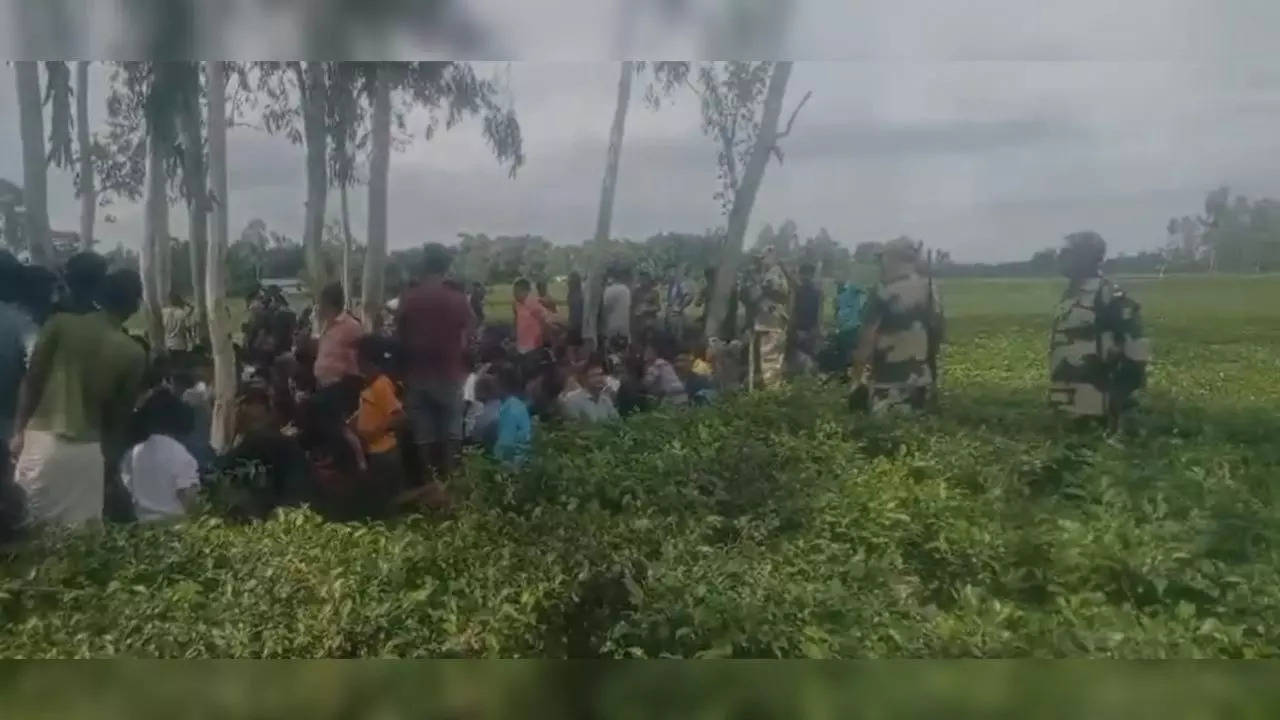 Bangladesh Crisis many Bangladeshi trying to enter india at Jalpaiguri border BSF Stopped them