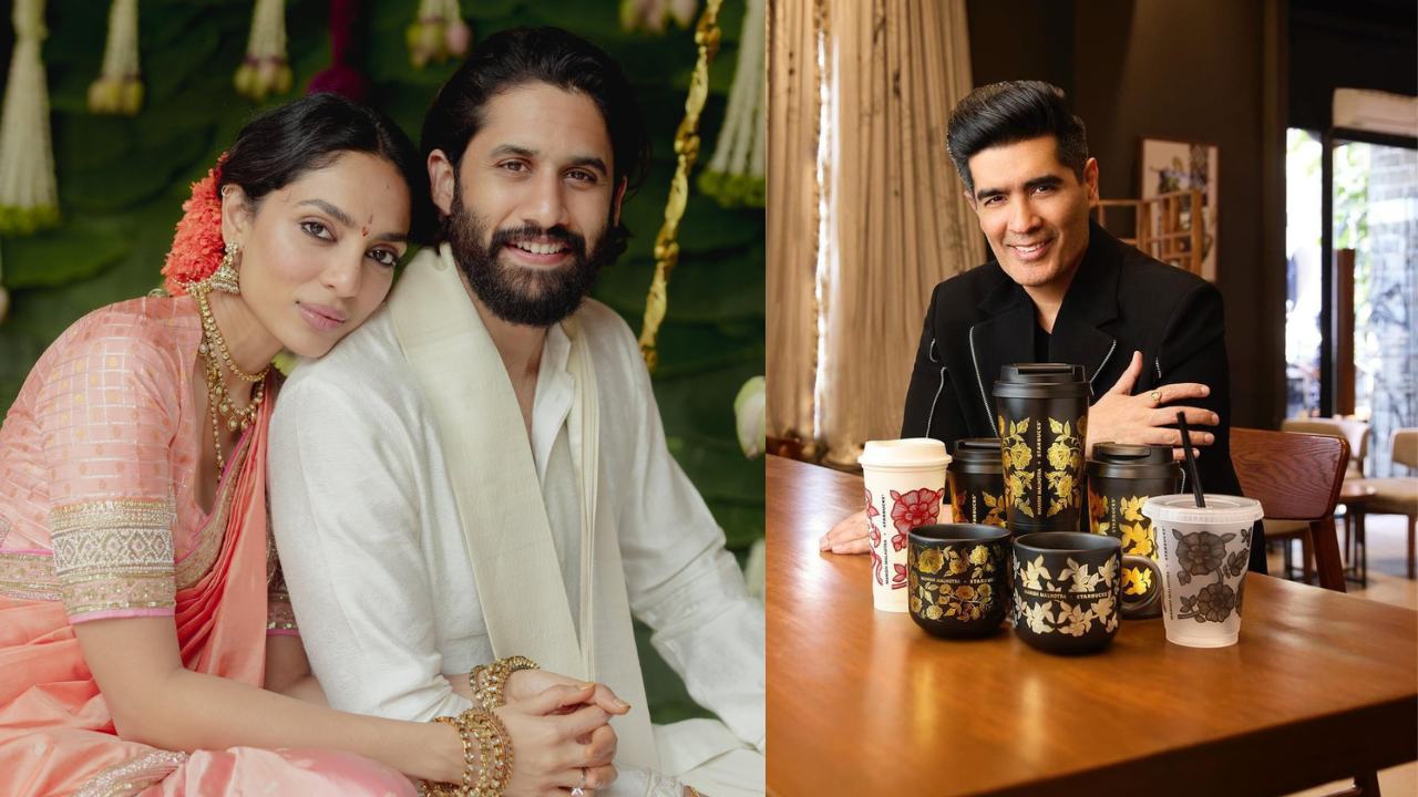 Sobhita Dhulipala, Naga Chaitanya wear Manish Malhotra On Engagement Day