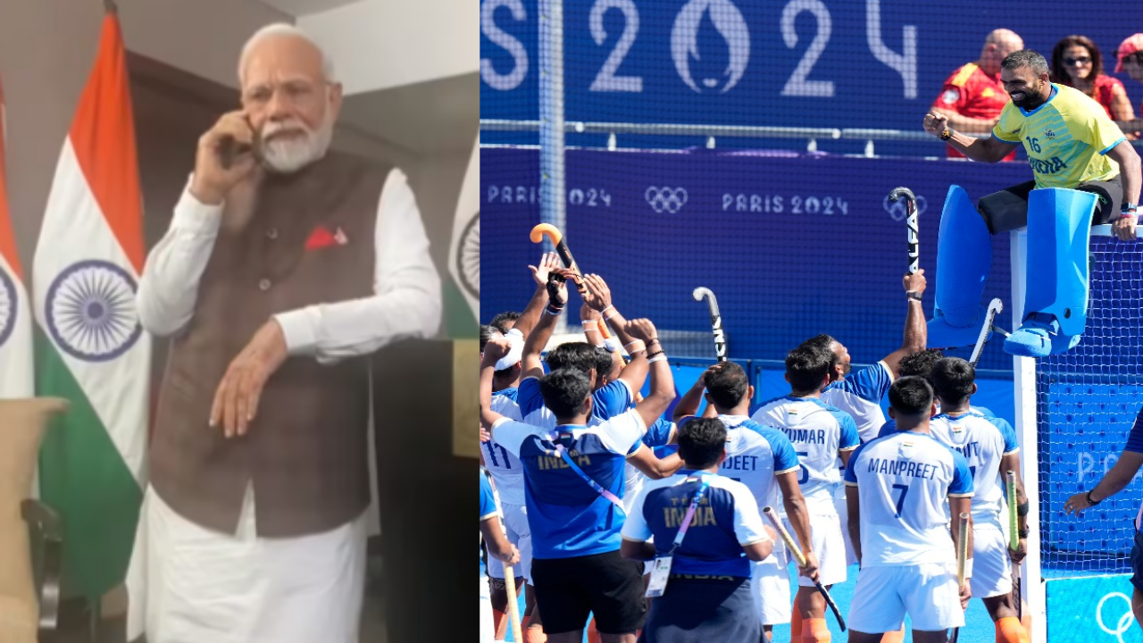 pm modi hockey bronze