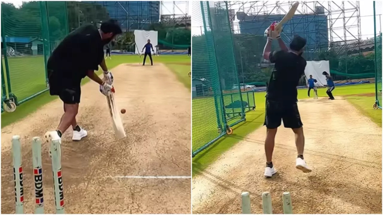 ''When The Bowler Picks Up A Bat...'' : Mohammed Shami Shows 'Unexpected' Batting Style In Nets - WATCH