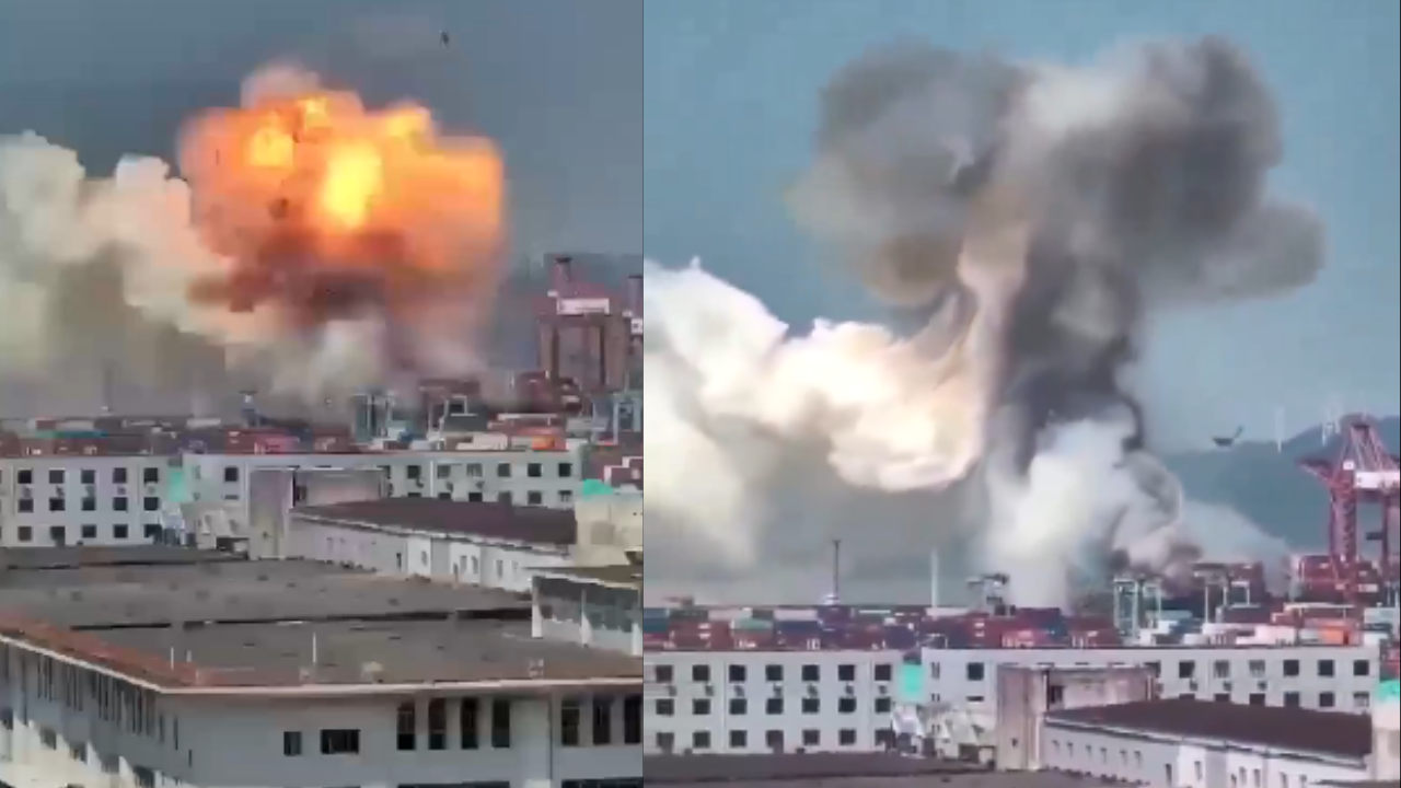 Explosion on Container Ship at Chinese Port Sends Shockwaves Felt Up to ...