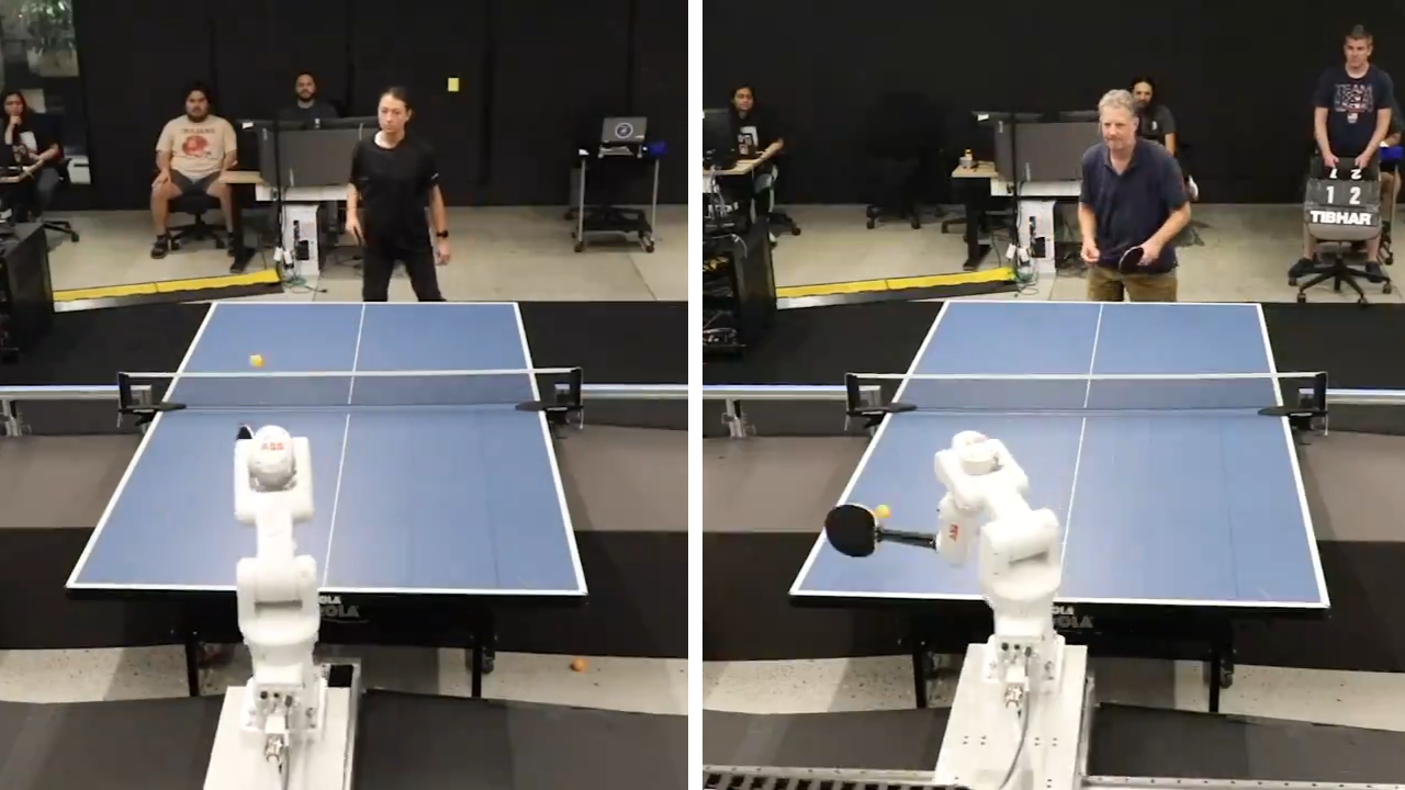 Google DeepMind AI Robot Table Tennis