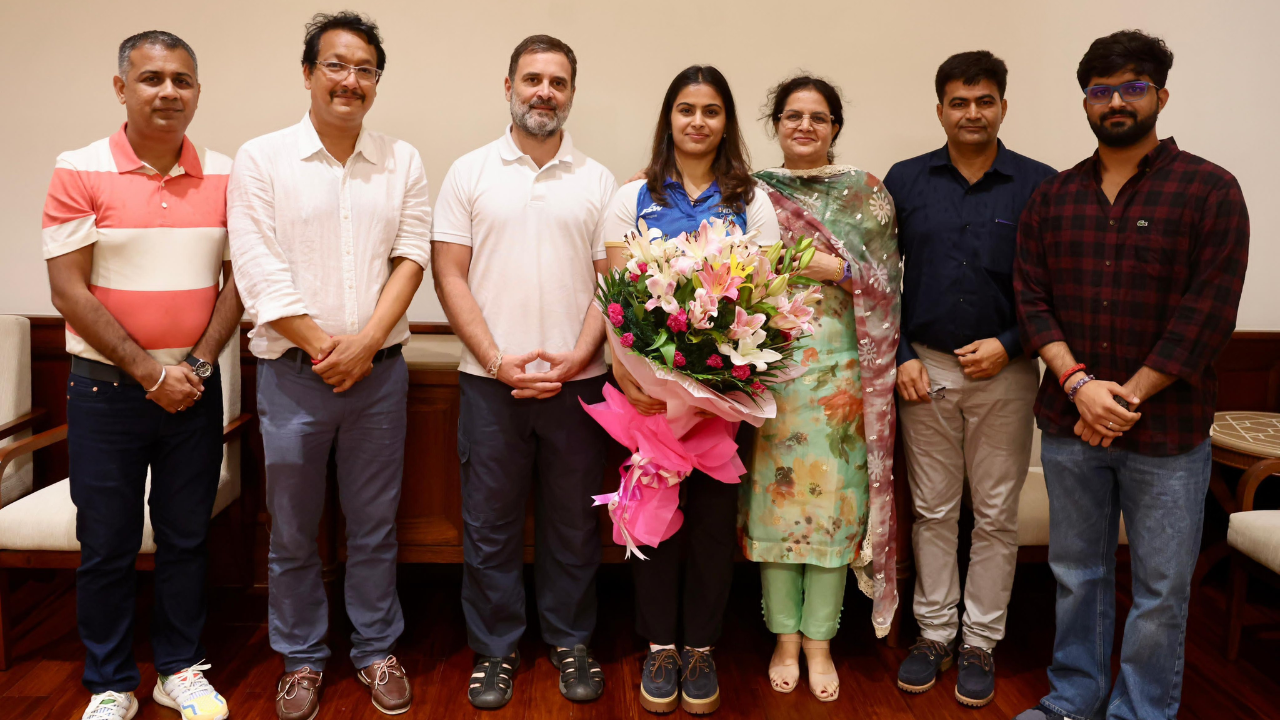 rahul gandhi manu bhaker