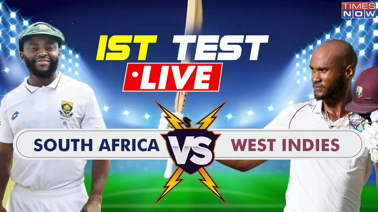 WI vs SA Test Match live Updates Follow For Ball-By-Ball Commentary