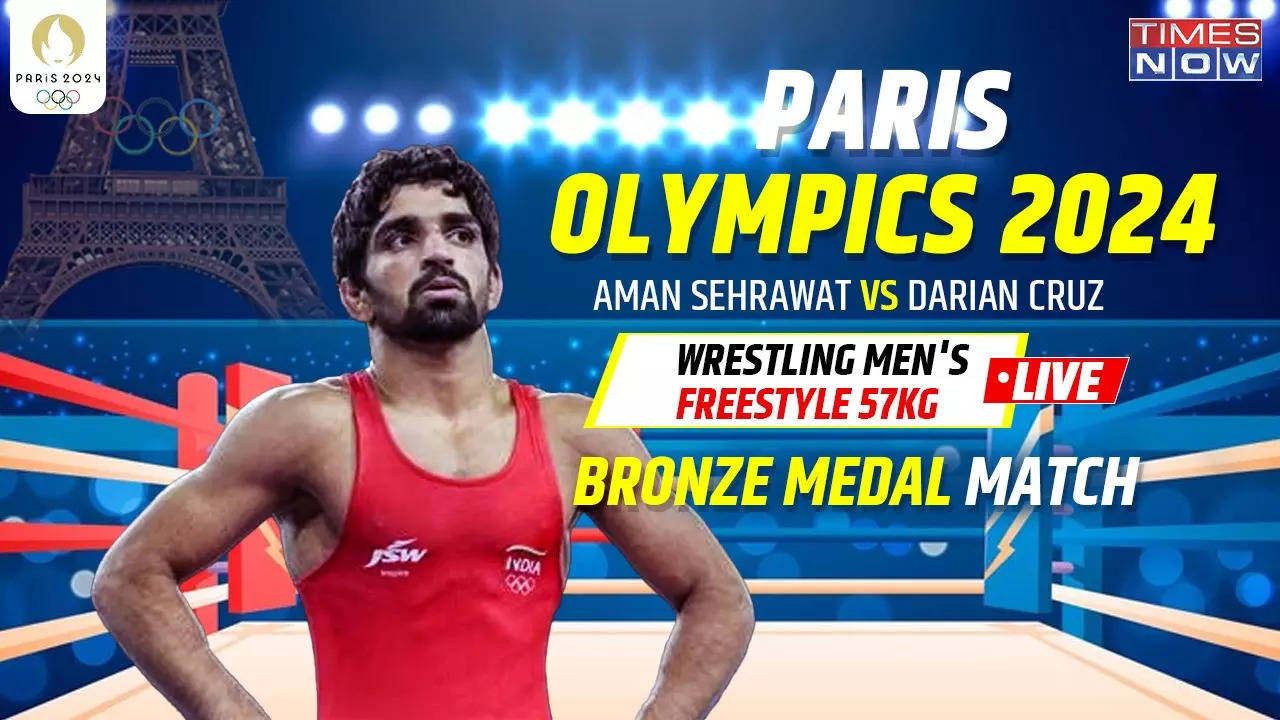 Aman Sehrawat vs Darian Cruz Wrestling Match Highlights Aman Sehrawat Clinches Bronze India Win Sixth Medal At Paris Olympics 