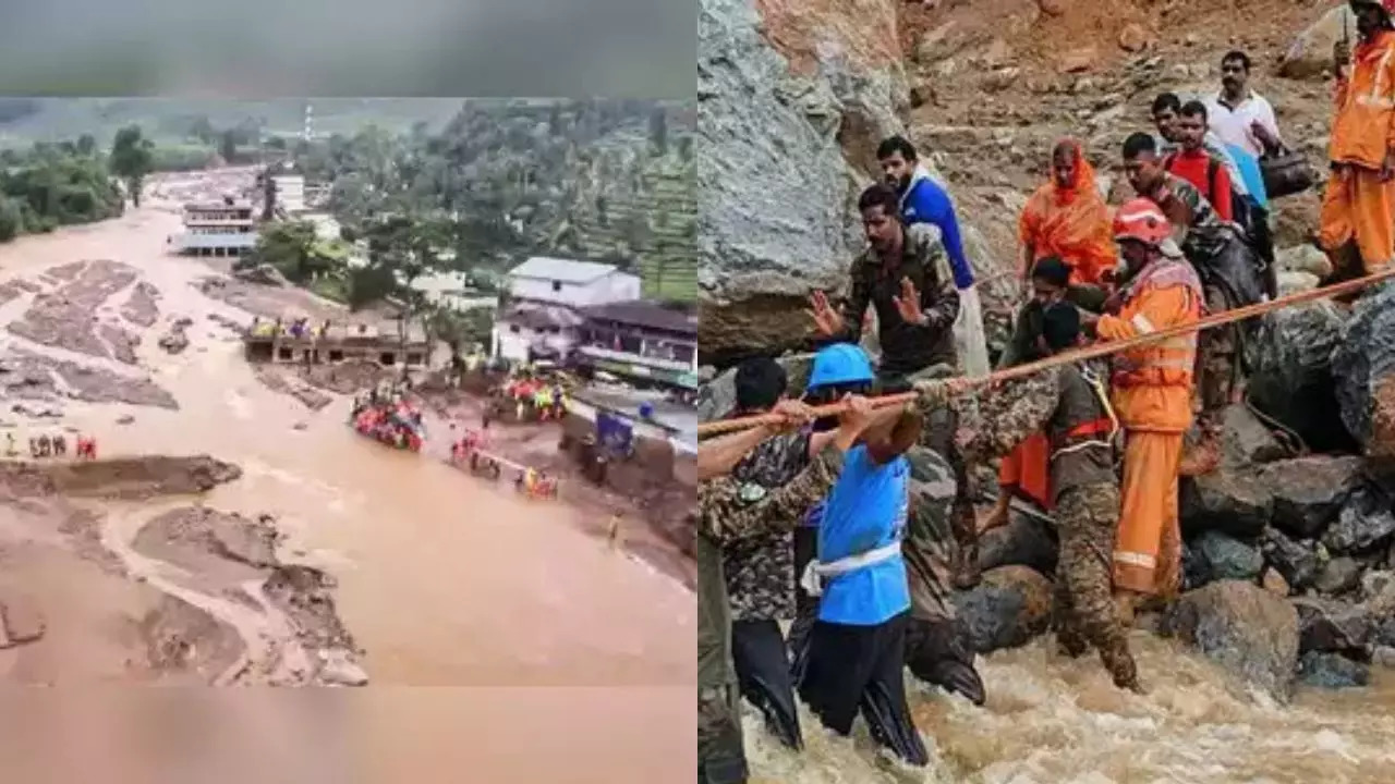 wayanad landslide children rescued alive