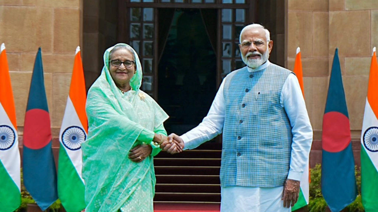 PM Modi Sheikh Hasina.