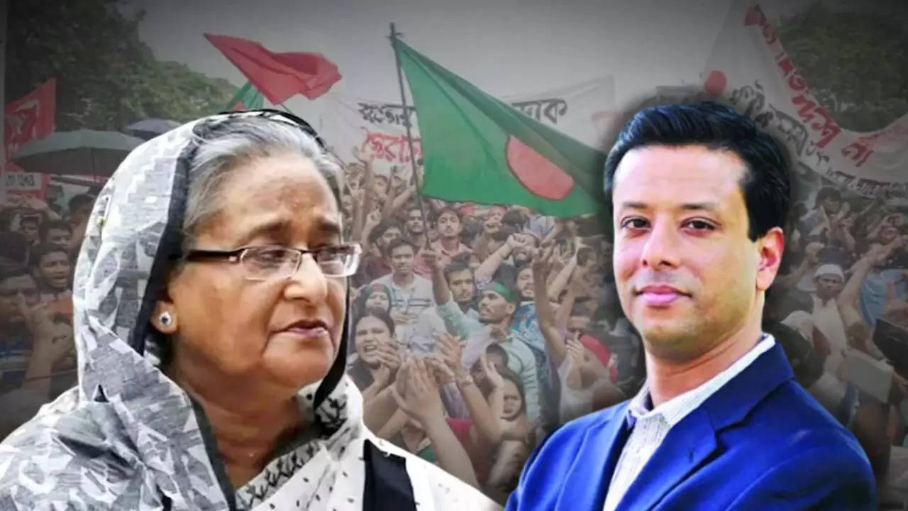 Sheikh Hasina not resigned yet claims her son Sajeeb Wazed joy speaks on Bangladesh situation