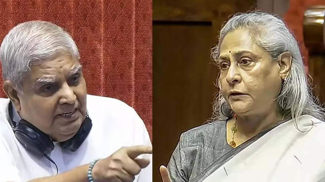 Jaya Bachchan, Dhankhar face off in Rajya Sabha