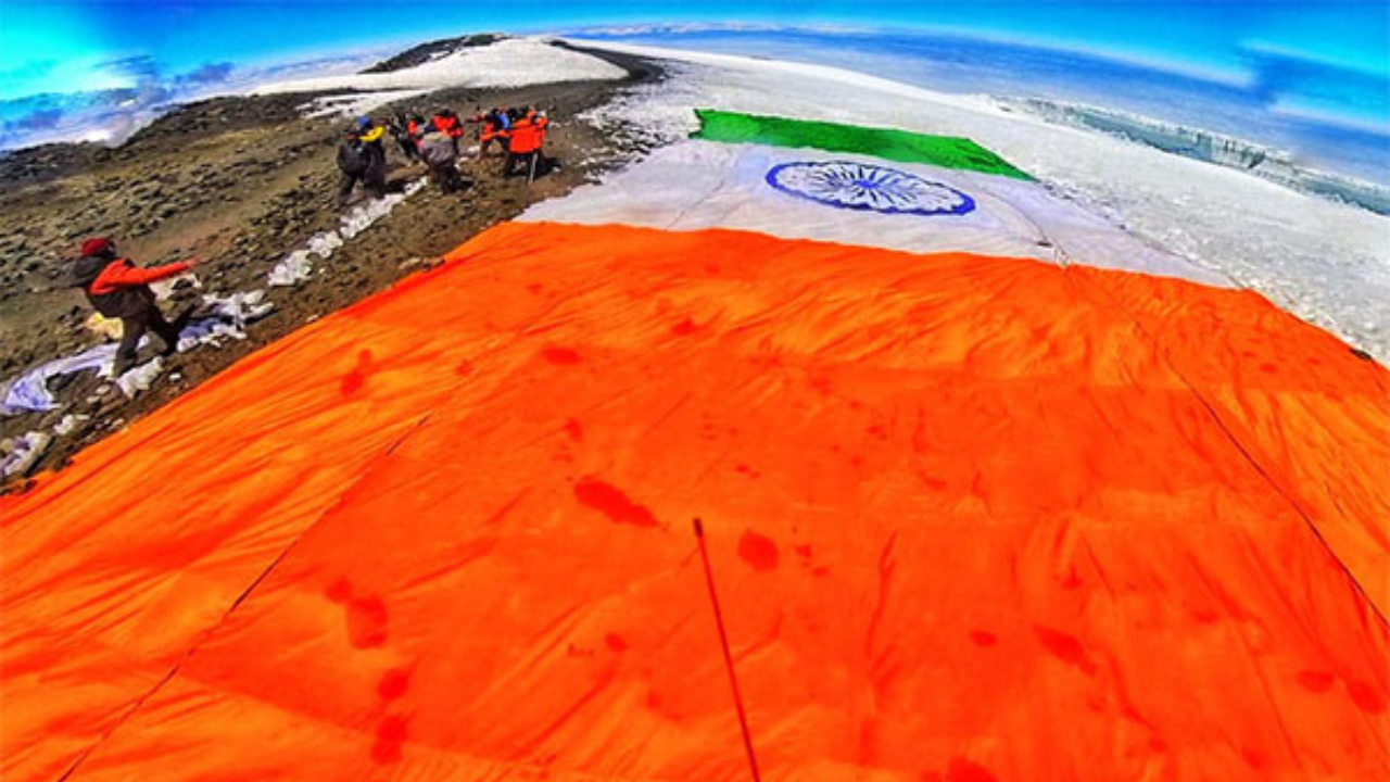 from kanchenjunga to  kilimanjaro: differently-abled mountaineers hoist 7,800 sq. ft indian flag at 15,000 ft.