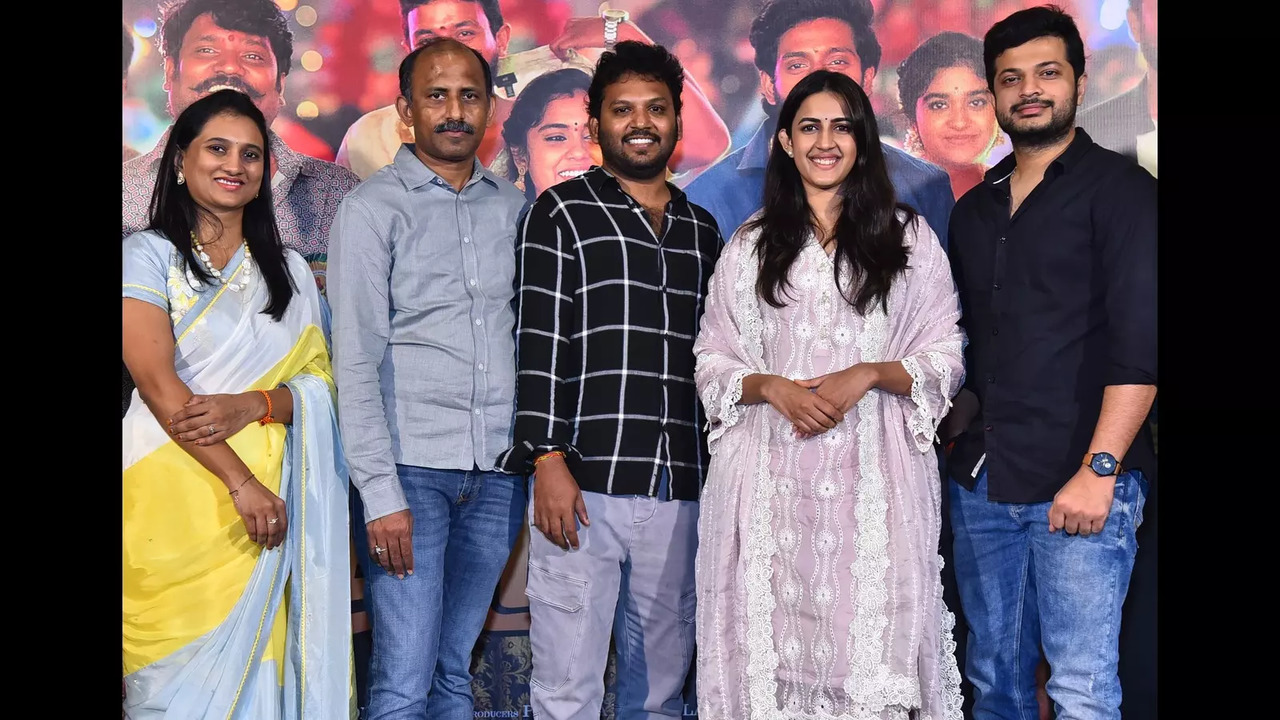 Niharika Konidela speaking at the success celebrations of ‘Committee Kurrollu’