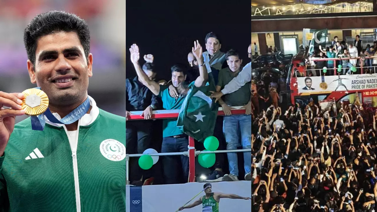 Arshad Nadeem Gets Resounding Welcome At Lahore Airport For Historic Gold At Paris Olympics: Video