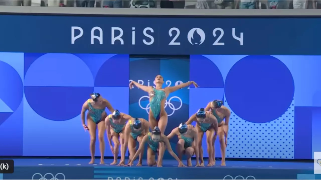 Paris Olympics USA Women's Artistic Swimming Team's Performance To AR