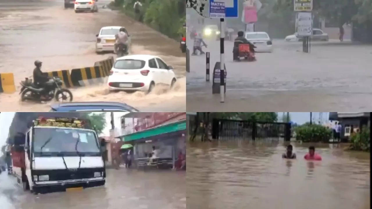 Waterlogged Roads In Gurugram