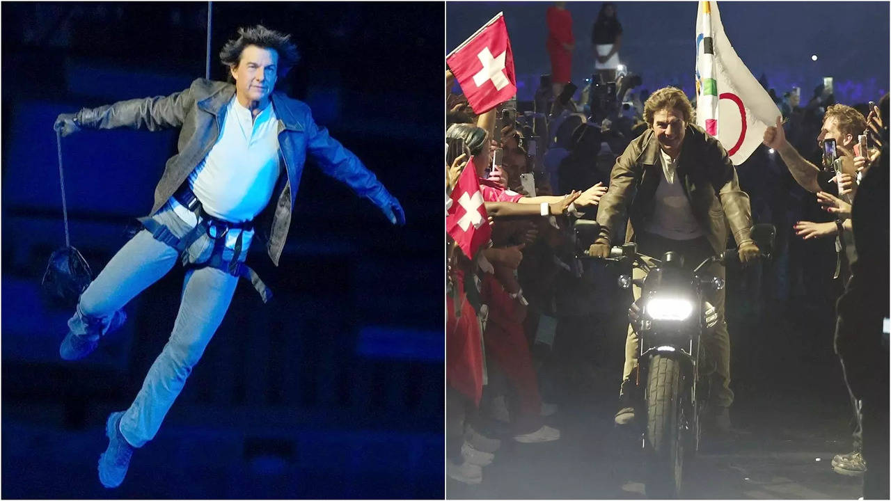 Tom Cruise closed the 2024 Paris Olympics. (Image Credits: X)