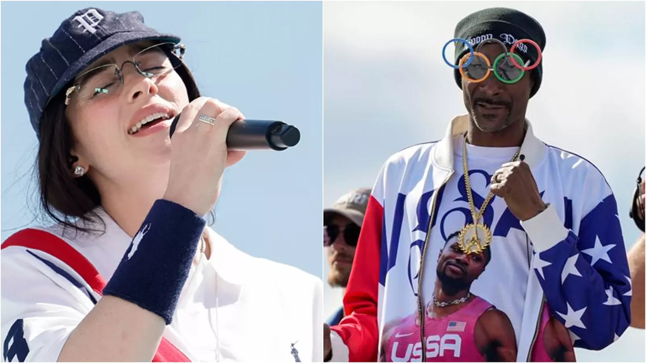 Billie Eilish and Snoop Dog performed at Paris Olympics 2024 closing ceremony. (Image Credits: X)