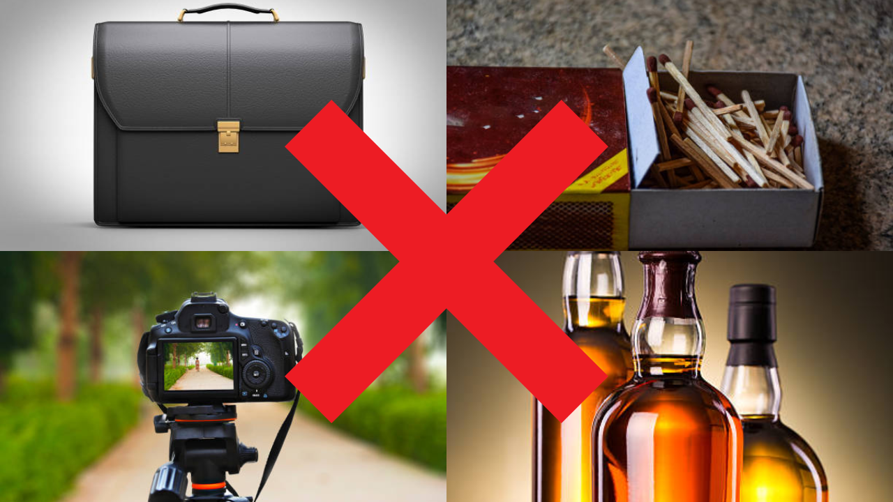 Prohibited items for visitors (Representational Image)