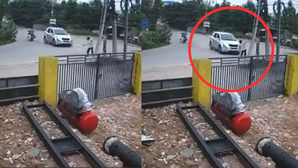 Caught On CCTV Drunk Students Speeding Car Kills Pedestrian In Hyderabad