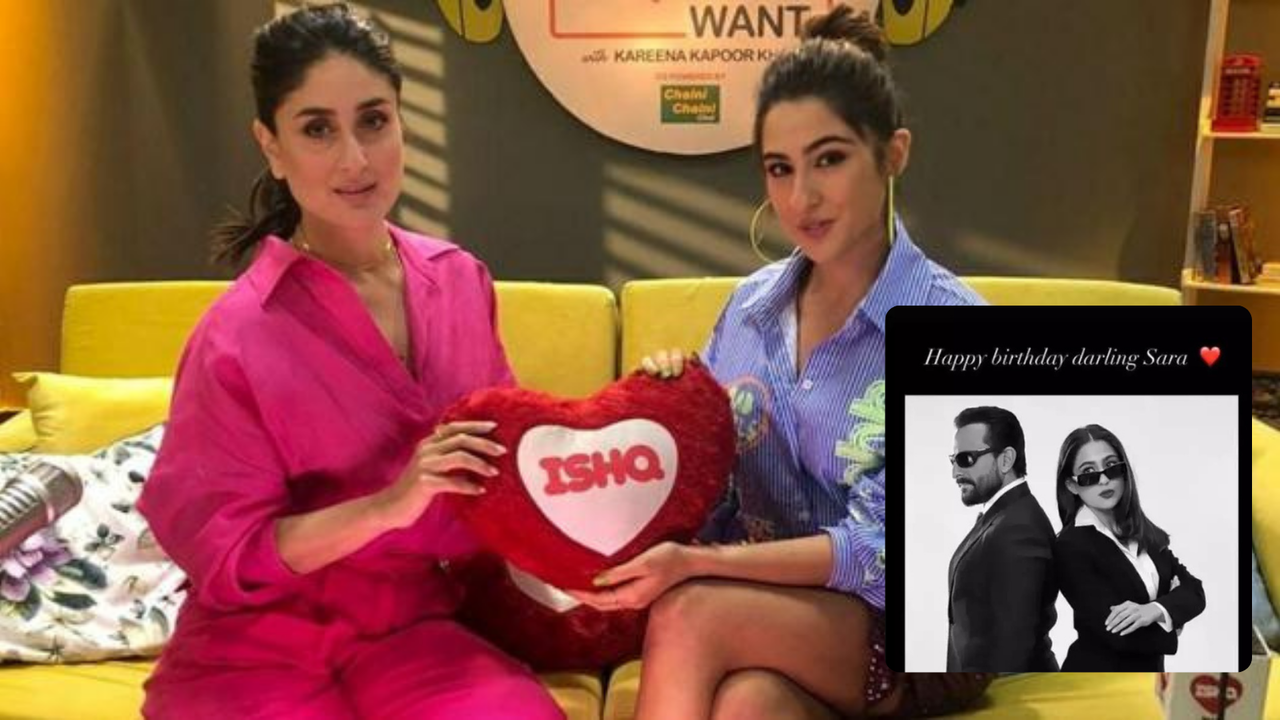 'Sending love and pumpkin sabzi..' :Kareena Kapoor Shares Heartfelt Birthday Wish for Sara Ali Khan with Retro Photo Featuring Saif Ali Khan