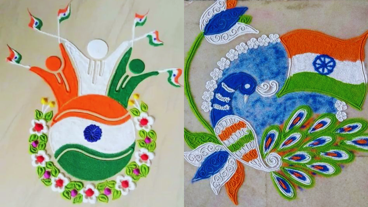 Independence Day Rangoli Designs For Home