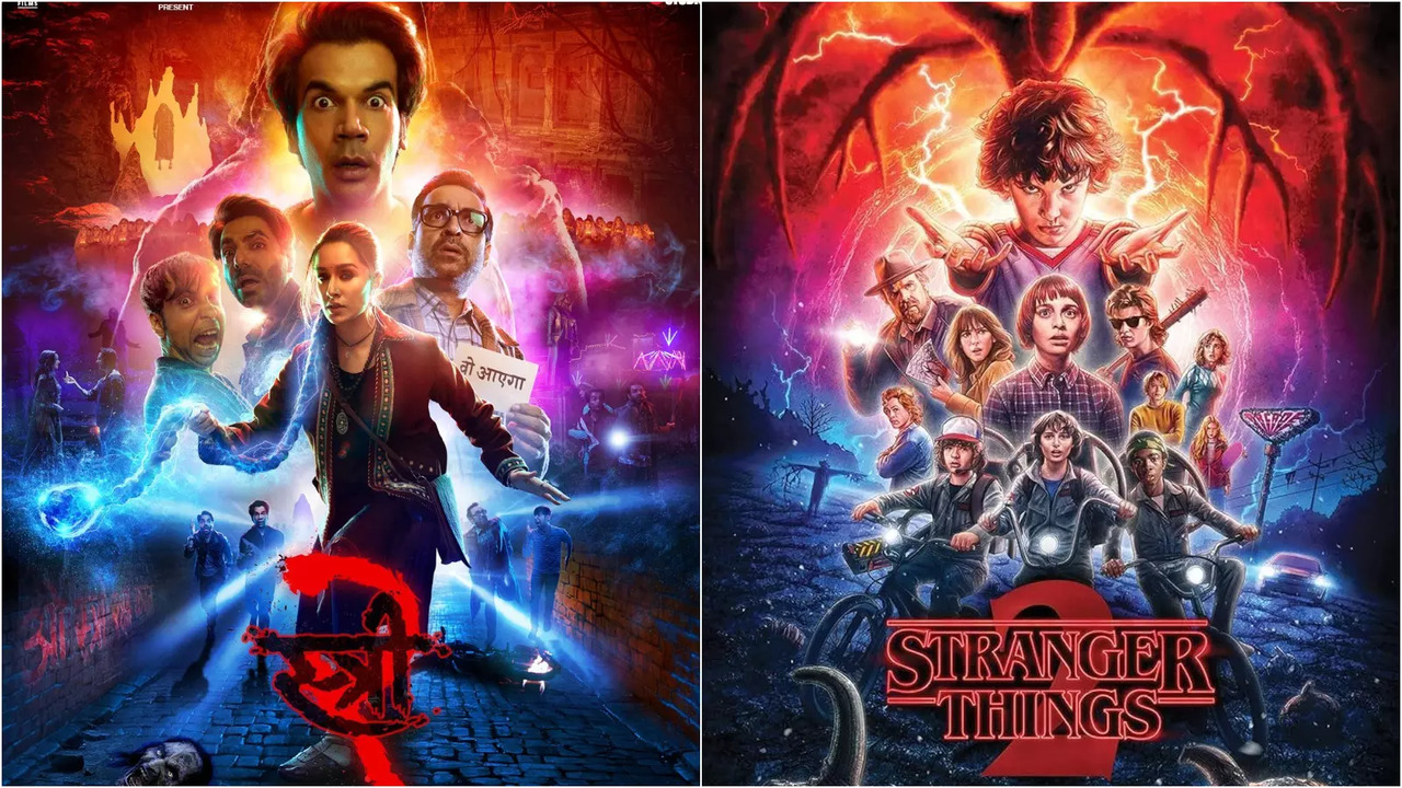 Is Shraddha Kapoor, Rajkummar Rao's Stree 2 Poster A Copy Of Stranger Things? Eagle-Eyed Netizens Find Similarities