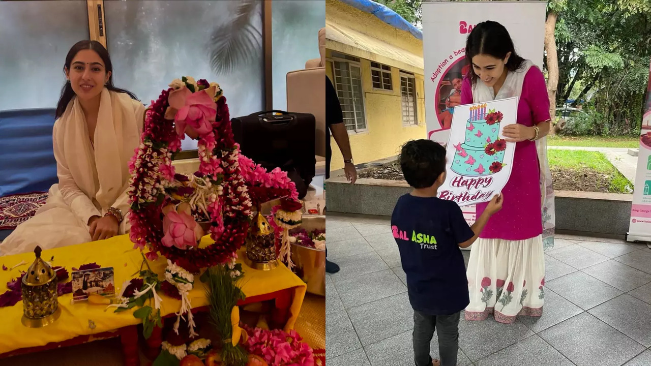 Sara Ali Khan Performs Shiv Pooja On Birthday, Celebrates At Orphanage