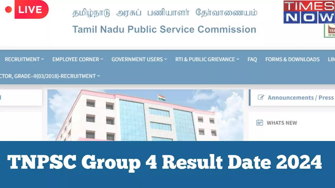 TNPSC Group 4 Result Date 2024 Highlights Tamil Nadu TNPSC Group 4 Results Likely This Week on tnpscgovin Check Cut Off