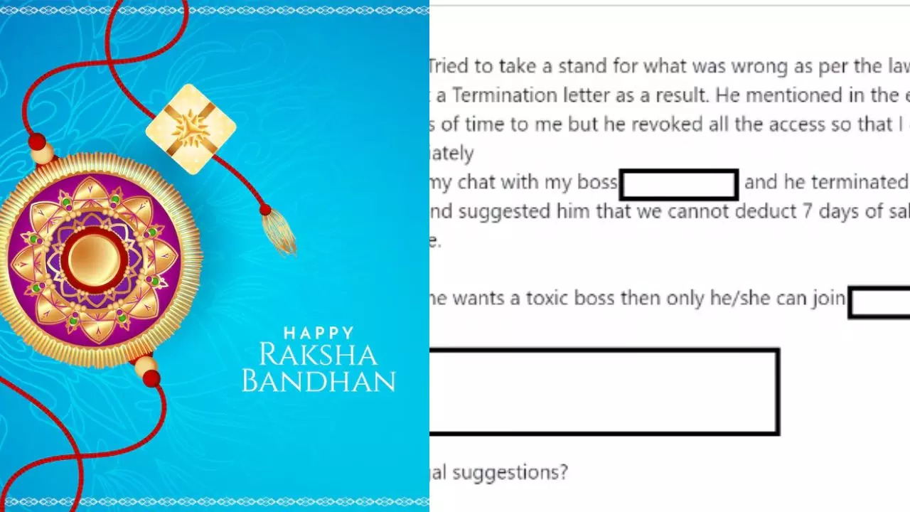 Punjab Woman Claims Boss Fired Her Over Raksha Bandhan Leave