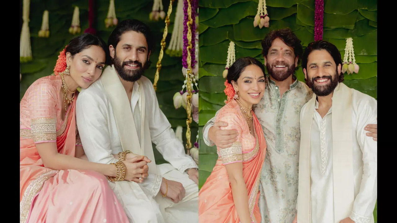 Naga Chaitanya and Sobhita Dhulipala engagement pics