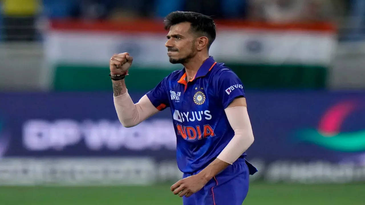 Yuzvendra Chahal in action for Team India